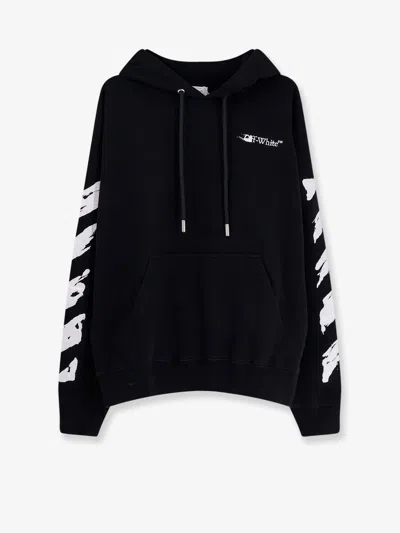 Off-white French Cotton-terry Hoodie In Black