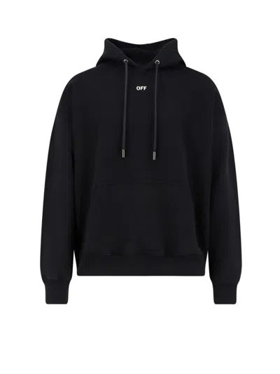 Off-white Cotton Sweatshirt In Black