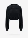 Off-white Cotton Sweatshirt With Frontal Logo