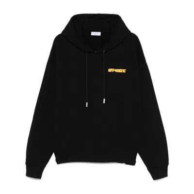 Off-white Cotton Sweatshirts In Black