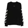 Off-white Ink Arrow 90 S Cotton Long Sleeve T-shirt In Black