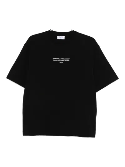 Off-white Cotton T-shirt In Black