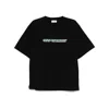 Off-white Mens Cash Arrow Skate Logo-print Cotton-jersey T-shirt Black
