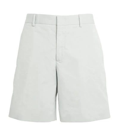 Off-white Chino Cotton Shorts In Blue