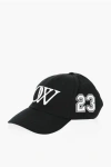 Off-white Cotton Twill Cap With Embossed Details