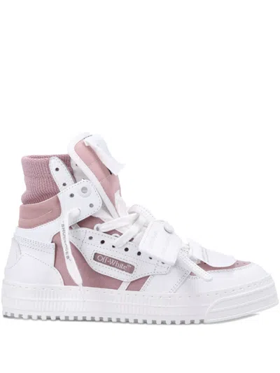 OFF-WHITE COURT 3.0 HIGH-TOP LEATHER SNEAKERS