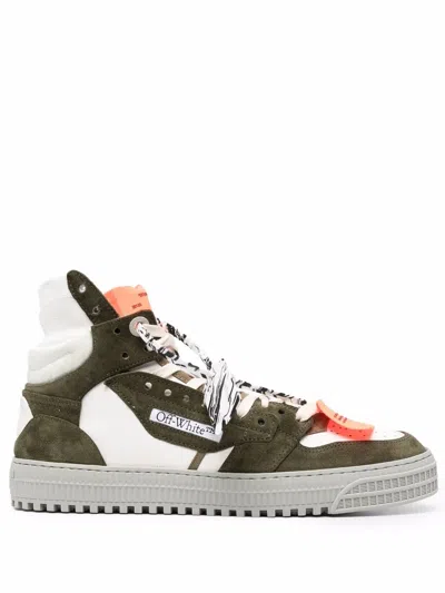Off-white Court 3.0 High-top Sneakers In Green