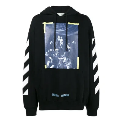 Off-white Cravaggio Long Sleeve Men's Hoody Black