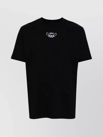 OFF-WHITE CREW NECK GRAPHIC BACK SHORT SLEEVE T-SHIRT