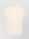 Off-white Crew Neck Soft Fabric T-shirt In Neutral