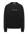 Off-white Script Arrow Diagonal Skate Sweatshirt In Black