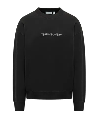 OFF-WHITE OFF-WHITE CREWNECK LONG-SLEEVED SWEATSHIRT