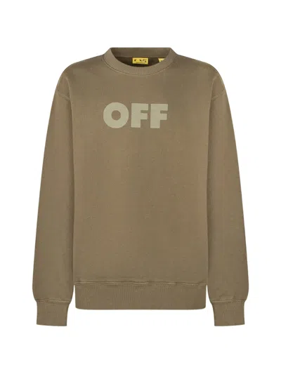 Off-white Kids Logo Print Sweatshirt In Multi
