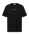 Off-white Logo Printed Crewneck T-shirt In Black