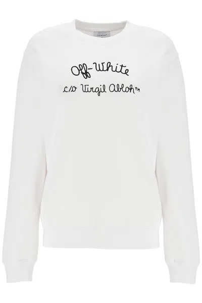 OFF-WHITE CREWNECK SWEATSHIRT WITH