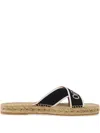 Off-white Criss-cross Espadrilles In Black