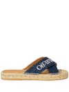 Off-white Criss Cross Espadrilles In Blue