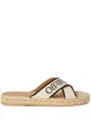Off-white Criss-cross Espadrilles In Neutrals