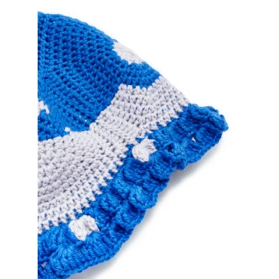 Off-white Crochet Hat In Neutral