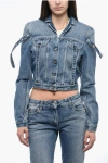 Off-white Off White Denim Jacket With Harness Details In Blue