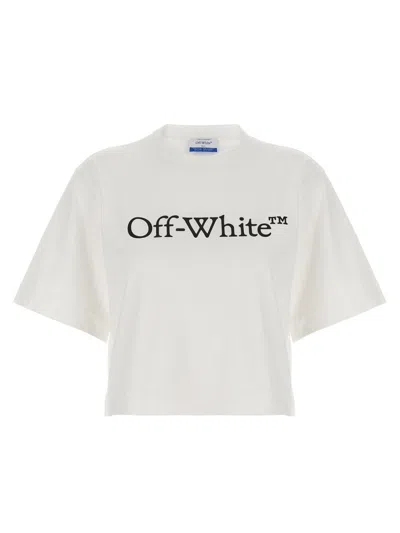 Off-white Crop Logo T-shirt - White