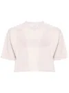 OFF-WHITE OFF-WHITE CROP T-SHIRT CLOTHING