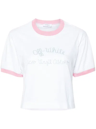 OFF-WHITE OFF-WHITE CROP TEE CLOTHING