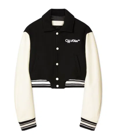 OFF-WHITE OFF-WHITE BUTTON-UP CROPPED JACKET