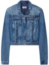 Off-white Off White Denim Jacket With Harness Details In Blue
