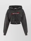 Off-white Check Flan Bookish Sweatshirt Gray In Gray