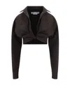 Off-white Cargo Cropped Shirt In Black