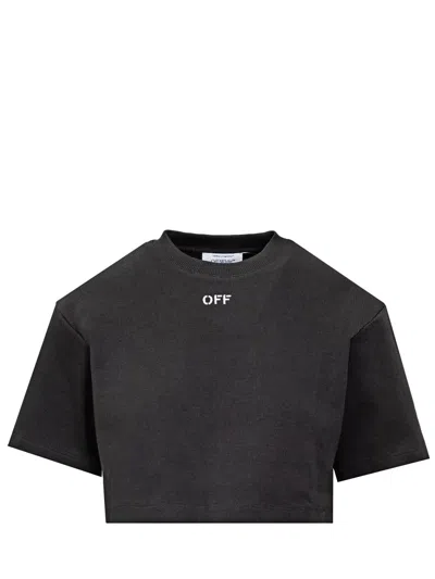 OFF-WHITE OFF-WHITE CROPPED OFF T-SHIRT