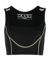 Off-white Cropped Sleeveless Top In Black