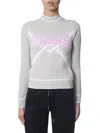 Off-white Women Cropped Sweater In Grey