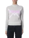Off-white Slim Fit Cropped Sweater In Grey
