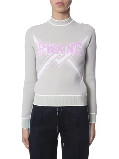 Off-white Cropped Sweater In Grey