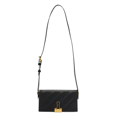 Pre-owned Off-white Cross 21 Shoulder Bag 'black/gold' | Men's Size Onesize