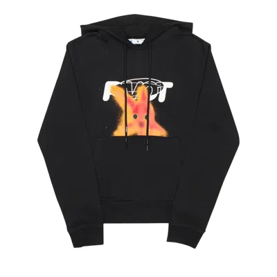 Pre-owned Off-white Cross Box Logo Hooded Sweatshirt 'black/red'