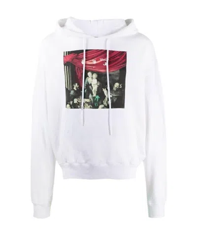OFF-WHITE CARAVAGGIO PRINT HOODIE