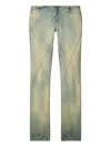 Off-white Crossover Seam Frayed Jeans In Multi