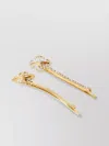 Off-white Crystal Arrow Hair Clip Duo