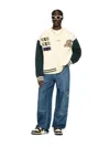 Off-white Crystal Cash Varsity Cardigan In Neutrals