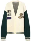 Off-white Crystal Cash Varsity Cardigan In Neutrals