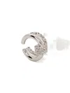 Off-white Crystal-embellished Earring In Metallic