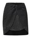 Off-white Crystal-embellished Mini Skirt In Black