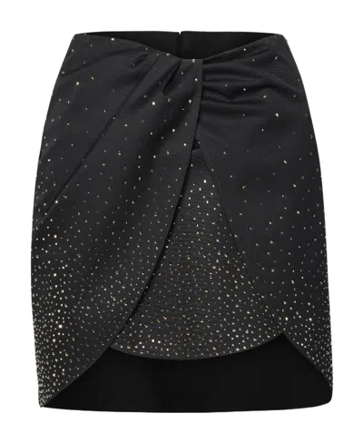 OFF-WHITE OFF-WHITE EMBELLISHED PLEATED MINI SKIRT