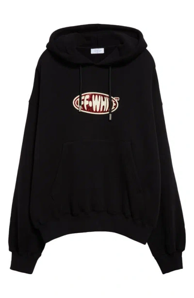 Off-white Rhinestone-embellished Hoodie In Black