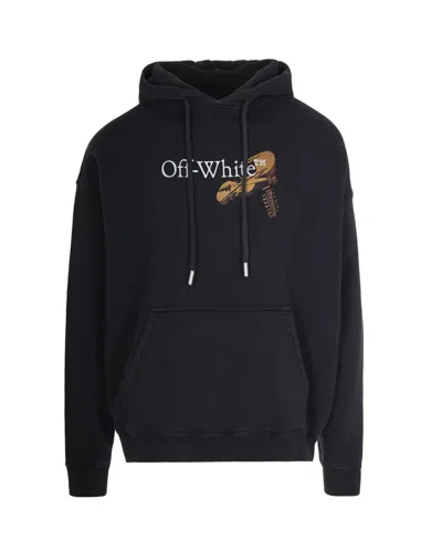 Off-white Hooded Sweatshirt In Black