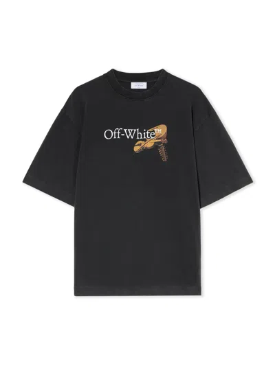 Off-white Cupid Arrow Skate Logo Tee In Black