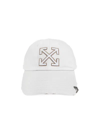 Off-white Curved-rimmed Hat In White
